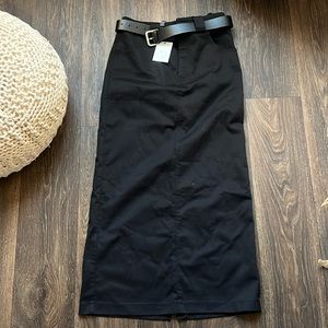 Style Addict Black Skirt with Belt